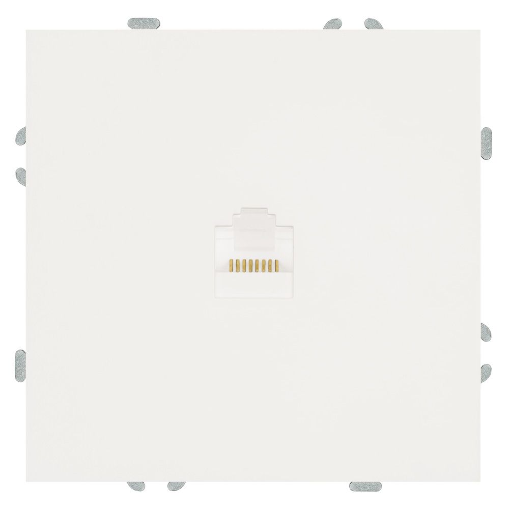 фото Механизм розетки интернет 1-мест. RJ-45 Эмили белый фарфор soft touch RST00-5117-01 49873 Stekker от магазина Моя Электрика