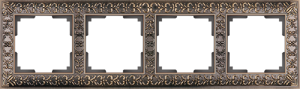 фото Рамка 4-м Werkel бронза Antik WL07-Frame-04 от магазина Моя Электрика