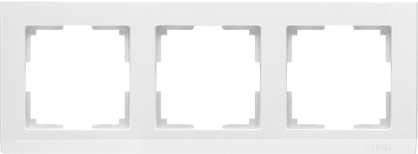 фото Рамка 3-м Werkel белый Stark W0031801 от магазина Моя Электрика