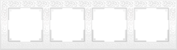 фото Рамка 4-м Werkel белый Flock WL05-Frame-04-white от магазина Моя Электрика