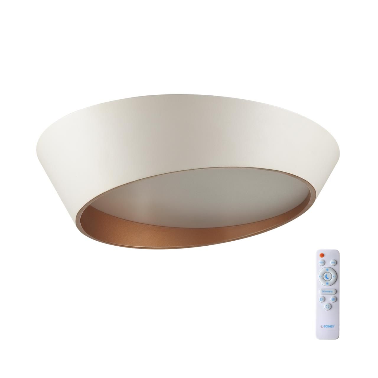 фото Светильник Apex LED 60W 3000-6000K 2558Lm IP20 белый, золотой Avra led 7693/60L Sonex от магазина Моя Электрика