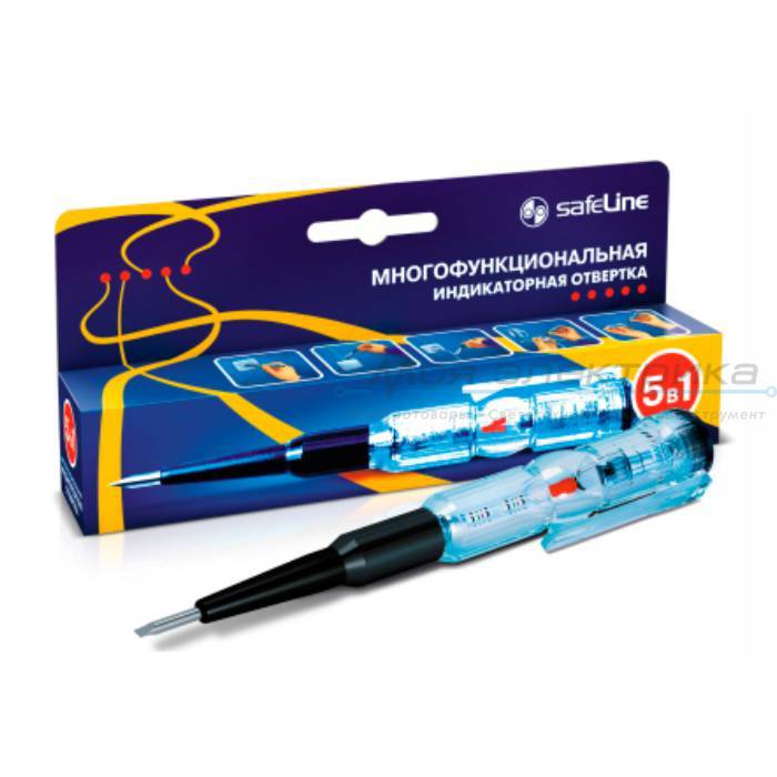 фото Индикаторная отвертка "SafeLine" многофункциональная от магазина Моя Электрика