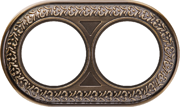 фото Рамка 2-м Retro бронза Antik WL70-frame-02 Werkel от магазина Моя Электрика