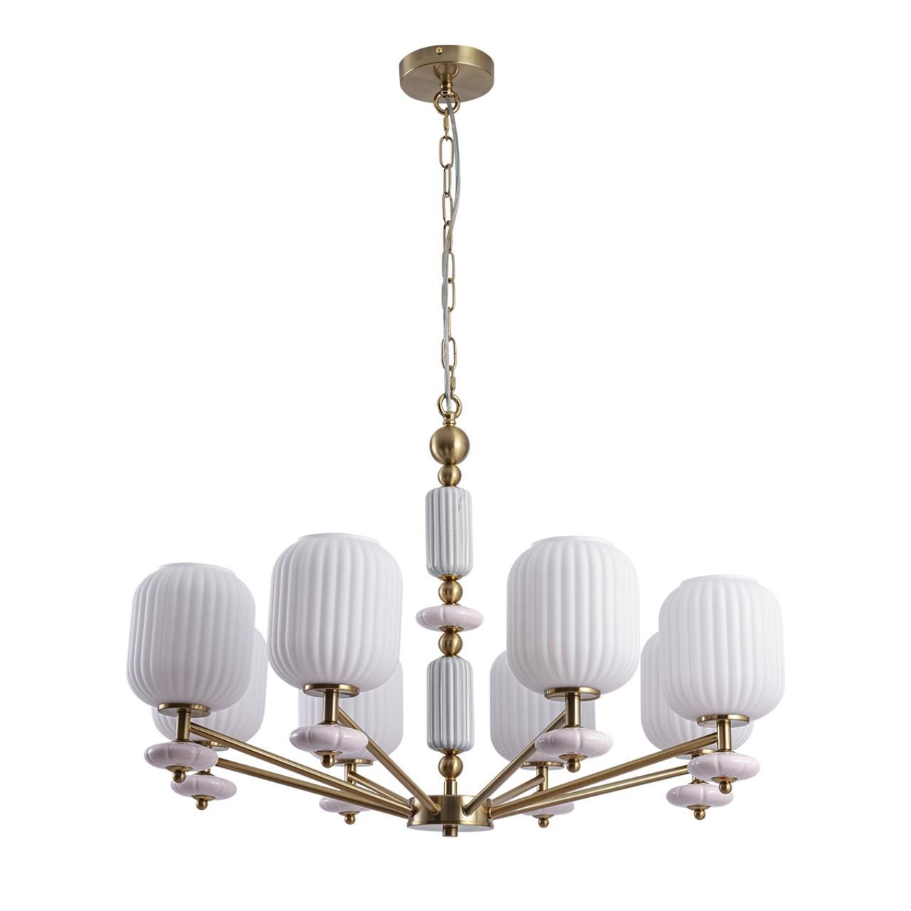 фото Люстра Alegra E27 8x40W IP20 бронза, белый Moderni 8334/8 Lumion от магазина Моя Электрика