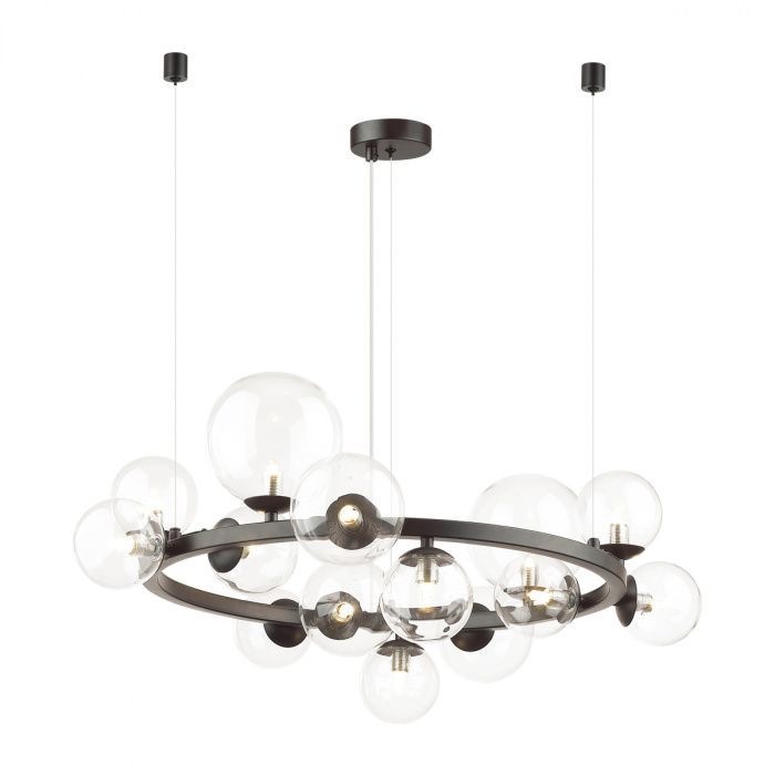 фото Люстра G9 14x40W TOVI 4818/14 MODERN черный/прозрачный Odeon Light от магазина Моя Электрика
