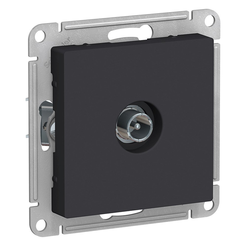 фото Механизм розетки TV проходная 4DB AtlasDesign карбон ATN001092 SE от магазина Моя Электрика