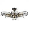 Потолочный светильник Е27 6x60W 220V VIVANA 8153/6C COUNTY черный/медный, металл LUMION