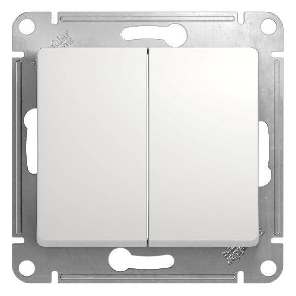 фото Механизм переключателя 2-кл. Glossa 10A белый SchE GSL000165 от магазина Моя Электрика