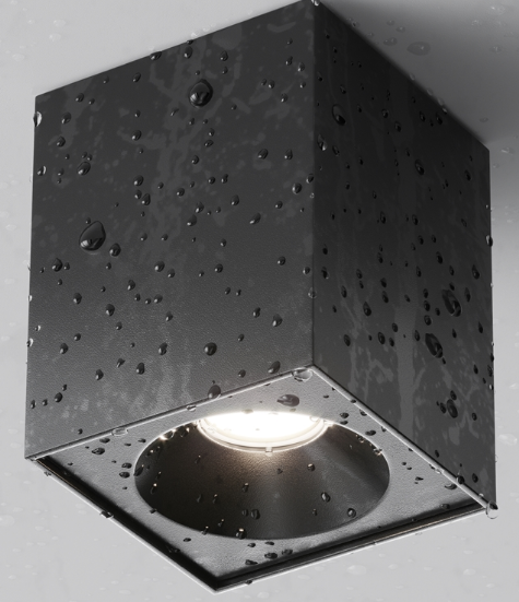 фото Потолочный светильник Zoom GU10 1x10Вт IP 54 C030CL-01B Maytoni от магазина Моя Электрика