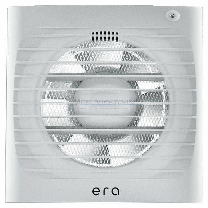 фото Вытяжной вентилятор ERA 4C-02 (D=100, V=95m3/h) обратый клапан, шнуровой выкл. ERA от магазина Моя Электрика