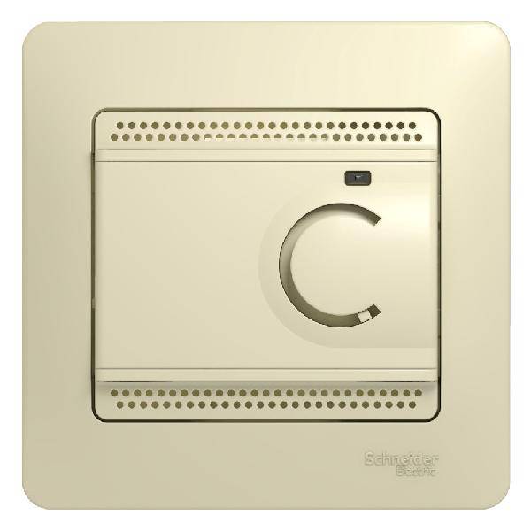 фото Термостат электронный для теплого пола Glossa с датчиком 10А беж. SchE GSL000238 от магазина Моя Электрика