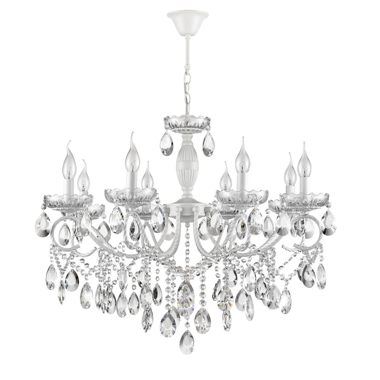 фото Люстра Snow E14 8x40W IP20 белый, прозрачный Classi 8189/8 Lumion от магазина Моя Электрика