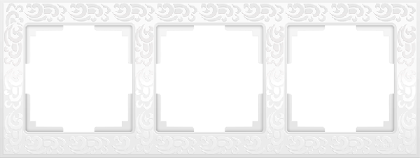 фото Рамка 3-м Werkel белый Flock WL05-Frame-03-white от магазина Моя Электрика