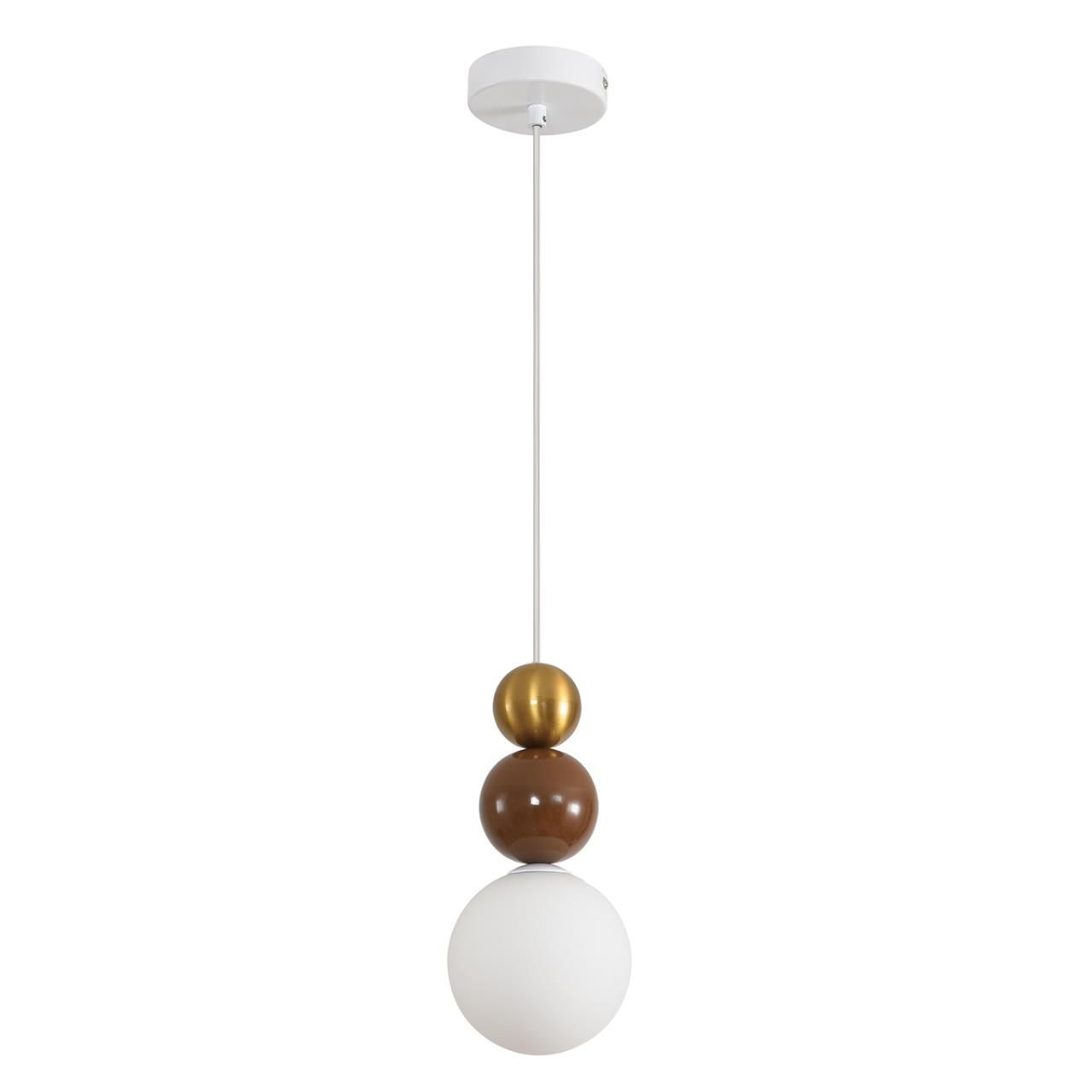 фото Подвес Bonbones G9 1x20W IP20 золото, коричневый, белый Suspentioni 8257/1 Lumion от магазина Моя Электрика