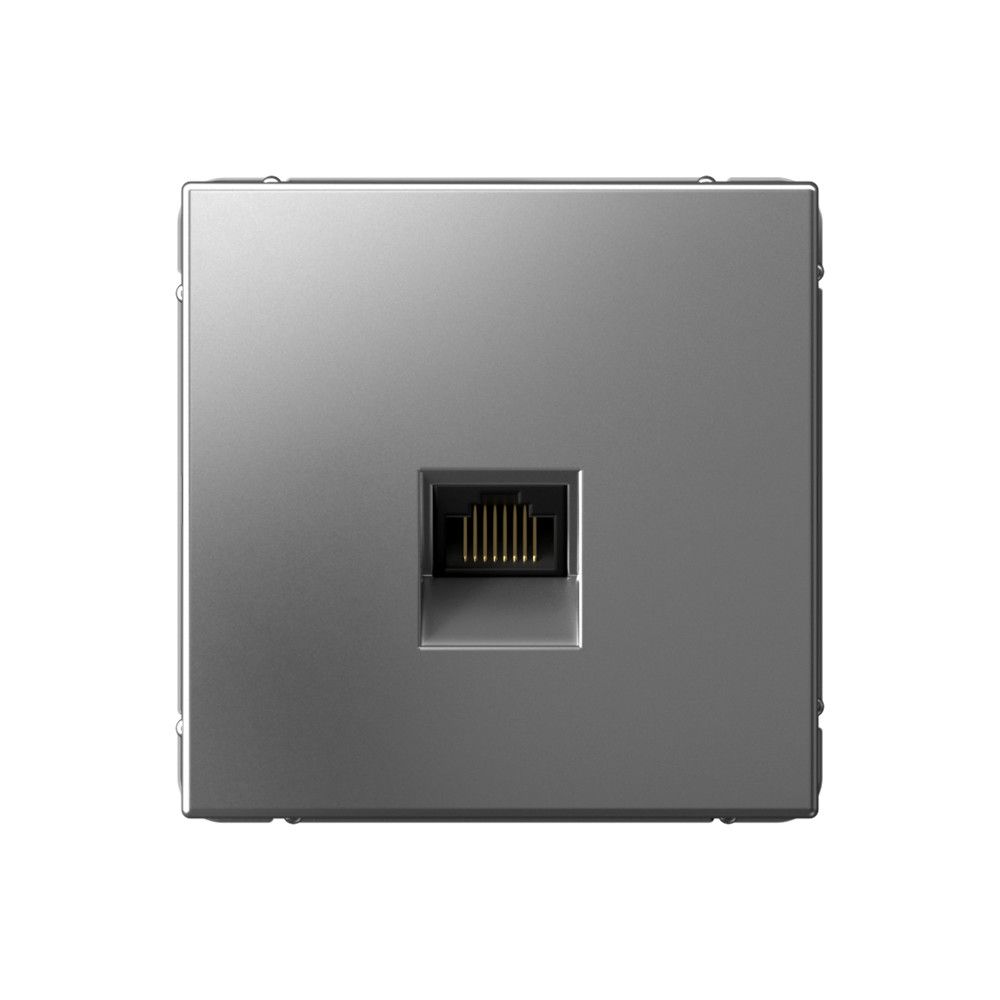 фото Механизм розетки компьютерная ArtGallery RJ45 кат.6A сталь GAL000986 SE от магазина Моя Электрика