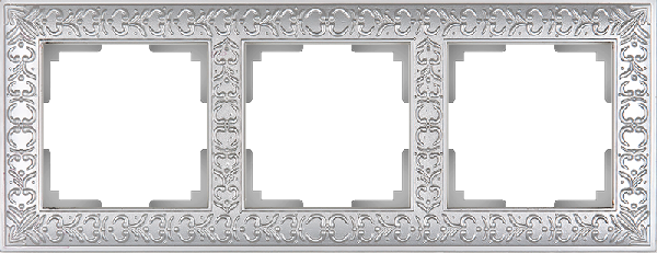 фото Рамка 3-м Werkel жемчужный Antik WL07-Frame-03 от магазина Моя Электрика