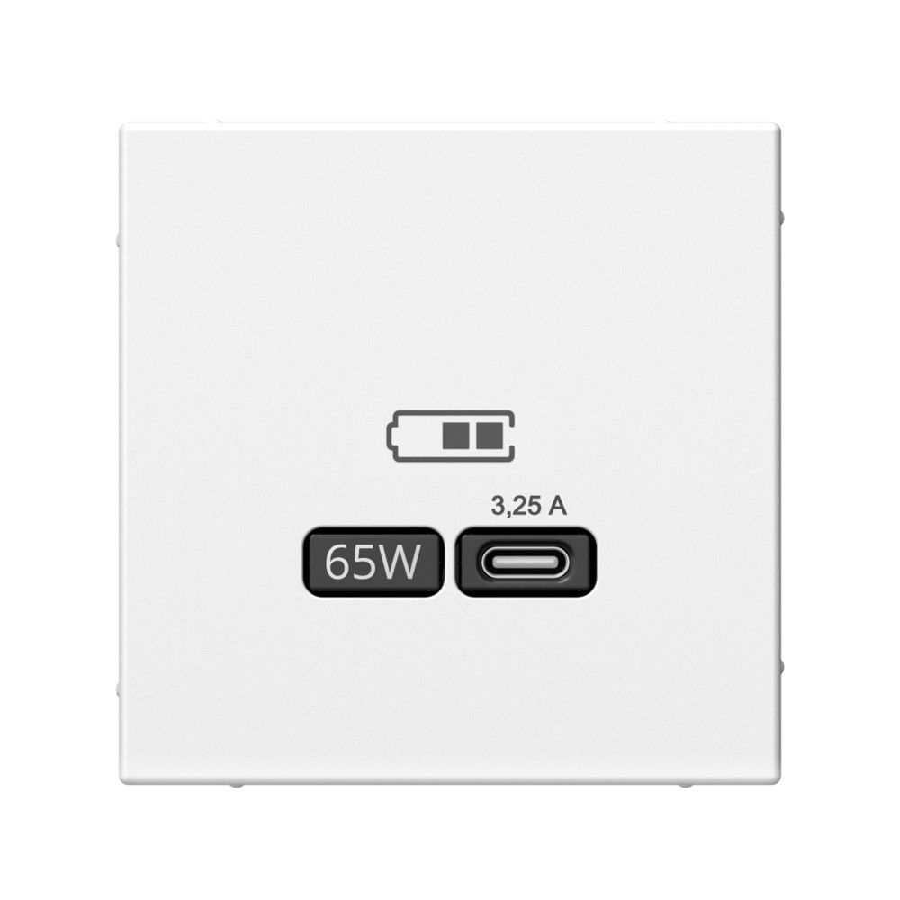 фото Механизм розетки USB ArtGallery тип C 65Вт QC PD высокоскор. ЗУ лотос GAL001327 SE от магазина Моя Электрика