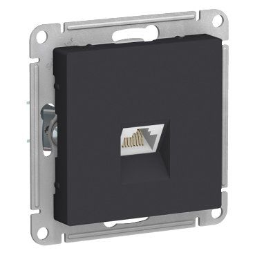 фото Механизм розетки компьютерная RJ45 кат. 6A AtlasDesign карбон ATN001086 SE от магазина Моя Электрика