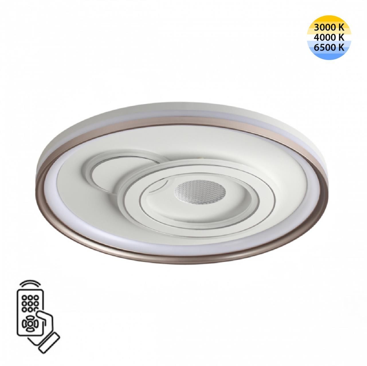фото Светильник Gemini LED 85W 3000-6500K 5200Lm IP20 белый, бронза Piko led 7785/85L Sonex от магазина Моя Электрика