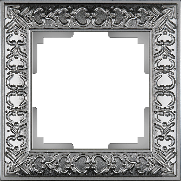 фото Рамка 1-м Antik матовый хром WL07-Frame-01 Werkel от магазина Моя Электрика