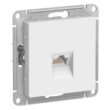 фото Механизм розетки компьютерная RJ45 кат. 6A AtlasDesign белый ATN000186 SE от магазина Моя Электрика
