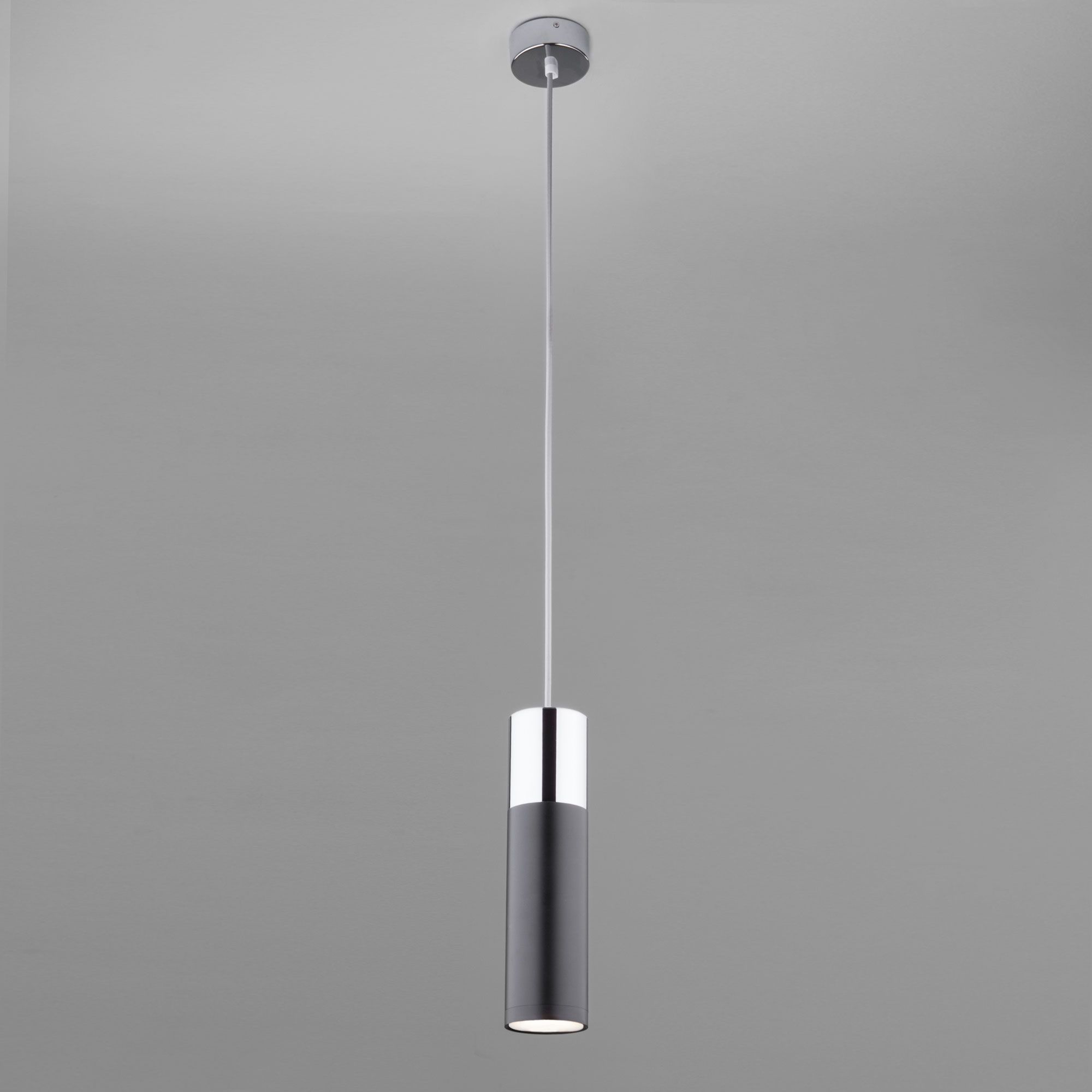 фото (Акция -50%) Светильник подвесной 50135/1 LED хром/черный Double Topper Евросвет от магазина Моя Электрика