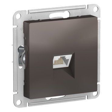 фото Механизм розетки компьютерная RJ45 кат. 6A AtlasDesign мокко ATN000686 SE от магазина Моя Электрика