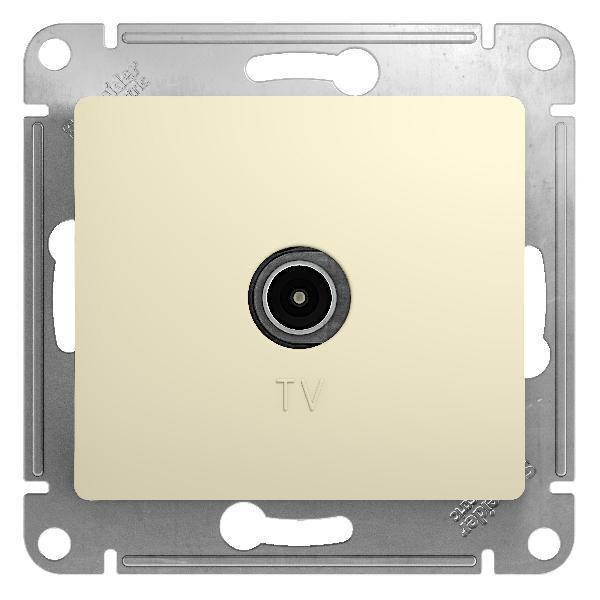 фото Механизм розетки TV 1-м Glossa проходная 4DB бежевый SchE GSL000292 от магазина Моя Электрика