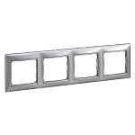 Рамка 4-ая Valena Classic алюминий 770154 IEK/Legrand
