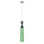 Светильник подвесной Lorenzo E27 1x60W IP20 хром, зеленый Moderni 8064/1A Lumion
