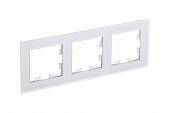 Рамка 3-ая AtlasDesign Nature стекло матовое белый ATN330103 SE