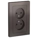Розетка двойная б/з 16А в сборе AtlasDesign мокко ATN000620 SE