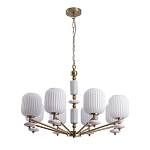 Люстра Alegra E27 8x40W IP20 бронза, белый Moderni 8334/8 Lumion