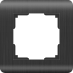 Рамка 1-м Werkel графит рифленый Stream W0012104