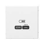 Механизм розетки USB ArtGallery тип C 65Вт QC PD высокоскор. ЗУ лотос GAL001327 SE