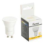Лампа светодиодная MR11 GU10 5вт 230в 2700K 410Lm 120° LB-272 матовая 51221 Feron