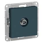 Механизм розетки TV проходная 4DB AtlasDesign изумруд ATN000892 SE