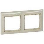 Рамка 2-ая крем/золото Valena Classic 774152 Legrand