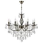Люстра Linn E14 8x40W IP20 античная бронза, прозрачный Classi 8190/8 Lumion