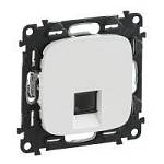 Механизм розетки телефон 1-ая RJ11 Valena Allure белый 753738 Legrand