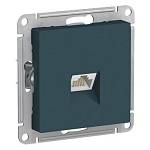 *Механизм розетки компьютерная RJ45 кат. 6A AtlasDesign изумруд ATN000886 SE
