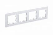 Рамка 4-ая AtlasDesign Nature стекло матовое белый ATN330104 SE